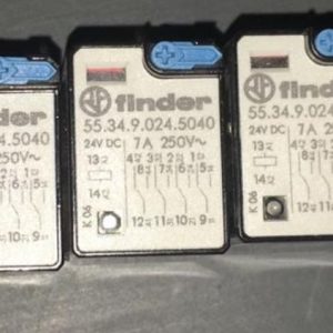 Relevador de Potencia, 4PDT, 24 VDC, 7 A, Serie 55, Hembra