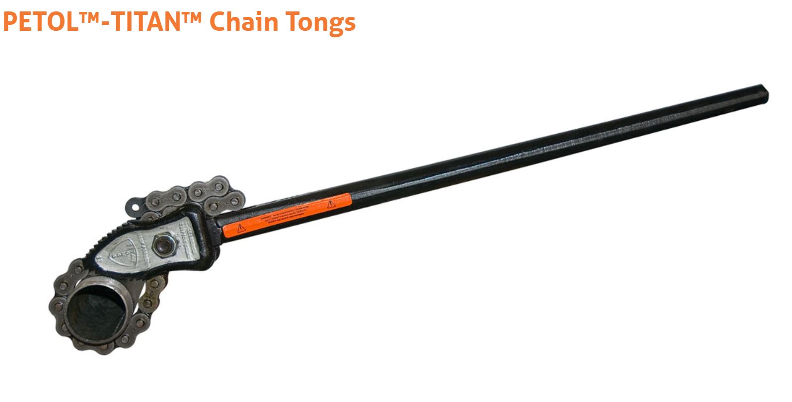 Llave de tenazas de cadena reversible de extremo doble, capacidad de tubo de 1/4" - 2 1/2" – Double-End Chain Tongs, 1/4 in. to 2 1/2 in. Pipe Capacity