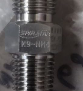 Adaptador 9/16”-18 Tipo M x 1/4” NPT Macho 15,000 PSI – Adapter Fitting, 9/16”-18 Type M x 1/4” NPT Male 15,000 PSI