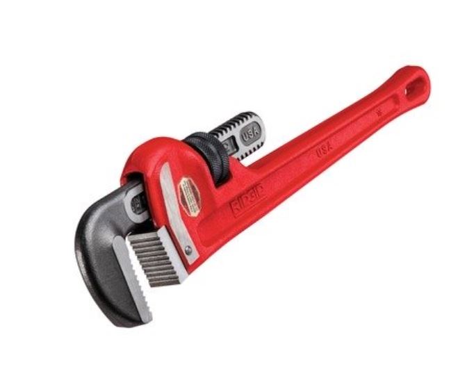 Llave recta servicio pesado para Tubos, 12”L – Pipe Wrench, 12” Long , HD