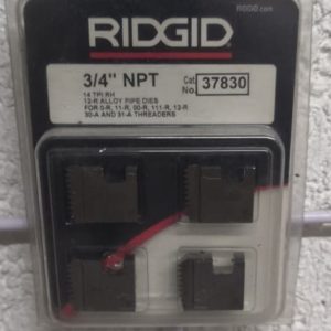 Juego de Peines para Roscar 3/4” NPT – Pipe Die, NPT, 3/4”