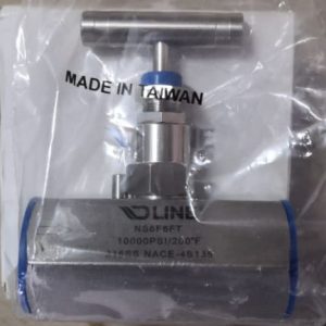 Válvula de Aguja 1” 10,000 PSI H x H -  Needle Valve, 1”, 10,000 PSI WP FxF
