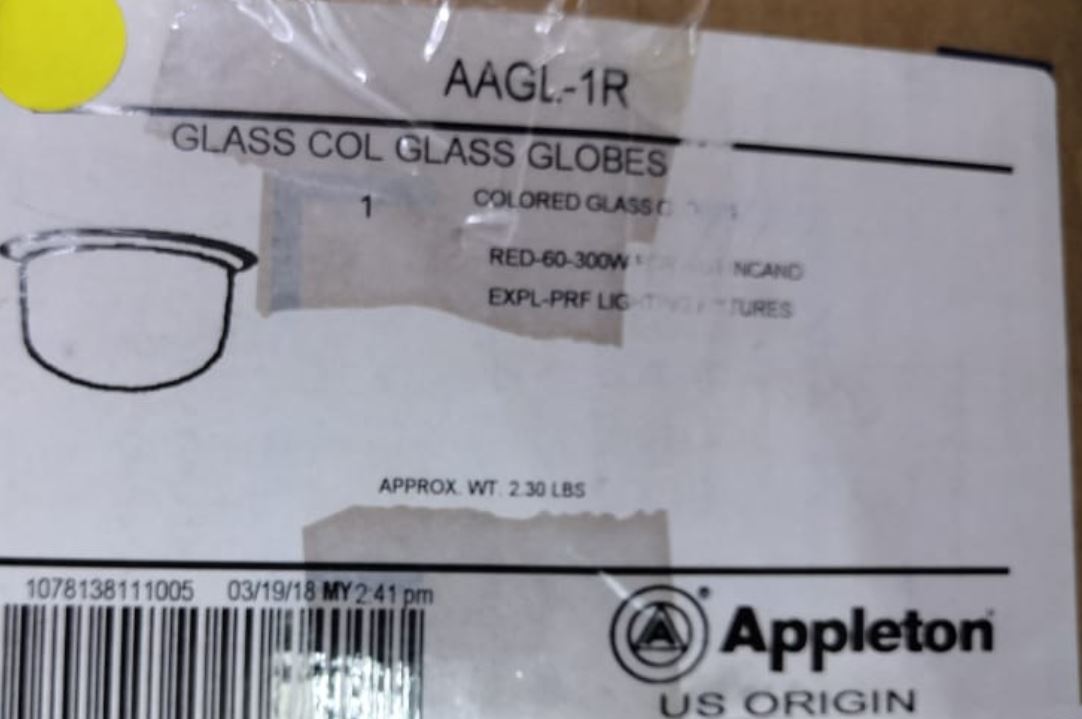 Domo de Cristal Rojo, A-51 60-300W – Globe Red For A-51 60-300w - Image 3