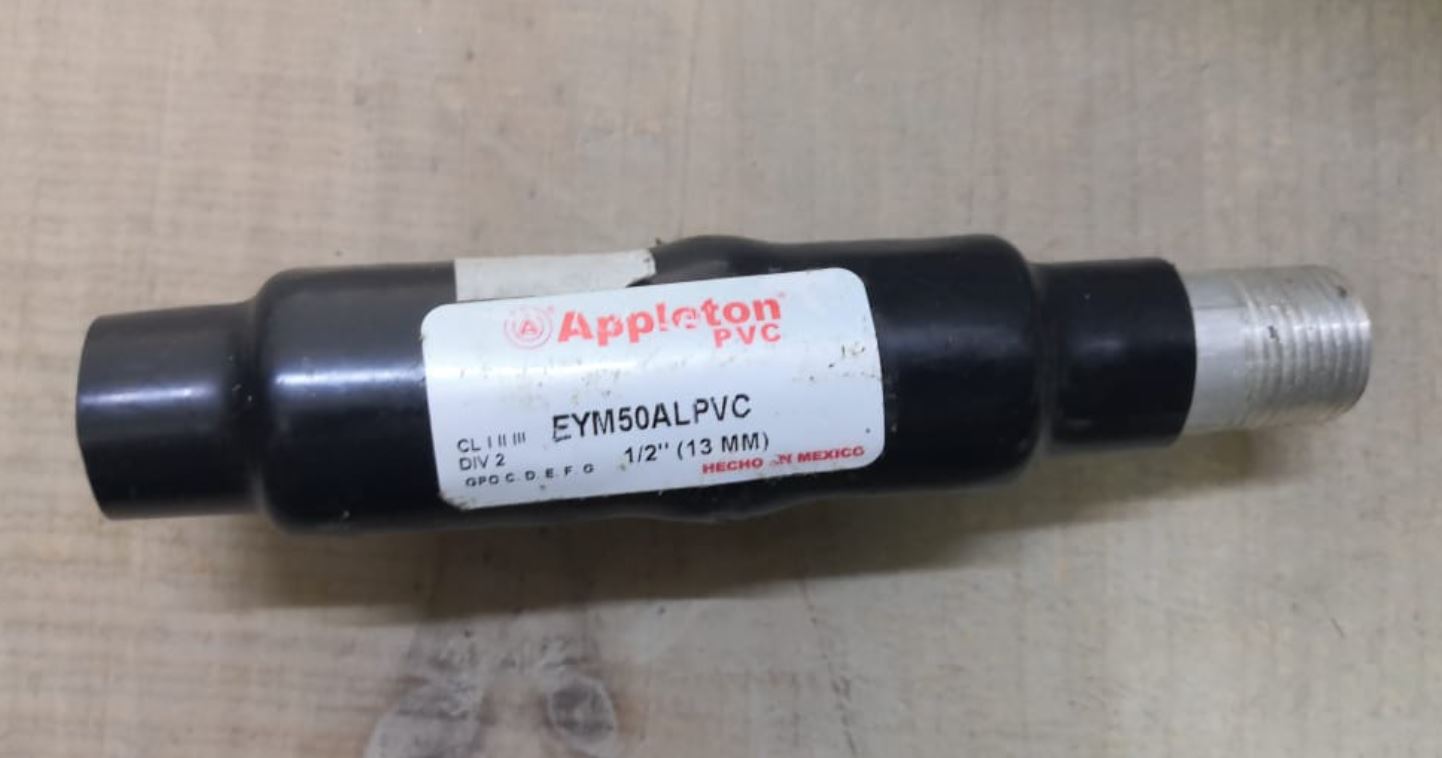 Accesorio, Sello Vertical y Horizontal EY, 1/2”, Aluminio, recubierto de PVC – Conduit Sealing Fitting, 1/2”, Aluminum PVC Coated